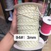 Familia Miu con 3 mm color 108 color punto de salto núcleo de poliéster envuelto en cuerda redonda cuerda para ropa sombrero cuerda para pantalones (longitud ilimitada)