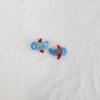 Broche de Peluche Lindo Dibujo Animado Coche Rojo Avión Azul Pin para Bolso Ropa Calcetines Accesorios