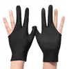 Luvas de Bilhar Luvas de Bilhar de Três Dedos Luvas Pretas Elásticas Finas para Jogar Bilhar Luvas para Mão Esquerda e Direita de Homens e Mulheres Venda por Atacado