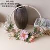 Flores falsas que fluyen agua cayendo flores primaverales también flores artificiales para colgar en la pared flores decorativas sosteniendo ramos de flores decoración de pared rosa CF01485