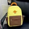Mochila Cruzada de Alta Gama Retro con Bloques de Color de un Solo Hombro con Textura, Gran Capacidad, Moda Estudiantil Moderna Versátil
