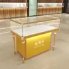 Balcões de Exposição de Vidro de Alta Qualidade Estilo Europeu Feitos Sob Medida para Exposição de Ouro e Joias, Processamento e Personalização de Acordo com Desenhos e Amostras