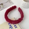 Diadema de Tela de Pelo Sintético Tipo Conejo Estilo Coreano para Mujer, Accesorio de Pelo de Felpa de Gama Alta, Accesorio Decorativo Hecho a Mano para DIY, Diadema Linda