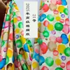 Pijamas Tela de Seda Algodón Seda de Algodón Artificial Vestido para Niños Tela para Ropa Verano Caída Estampado