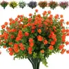 Flores artificiales de Amazon transfronterizas hierba de primavera camelia decoración de jardín exterior patio hojas de eucalipto flores artificiales