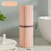 Taza de Lavado para Viaje, Taza para Cepillo de Dientes y Enjuague Bucal, Cepillo de Dientes y Pasta Dental, Caja de Almacenamiento Multifuncional, Soporte para Cepillo de Dientes, Contenedor Portátil para Cepillo de Dientes