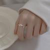 Anillo de rosa con pincho de diamante Flash Diseño de nicho para mujer moda lujo ligero personalidad exquisito abierto ajustable