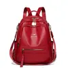 Mochila para Mujer 2025 Otoño Nueva Más Fácil de Combinar Gran Capacidad Cuero Suave Mochila Escolar para Estudiantes Mochila de Viaje al Aire Libre Bolso de Mujer