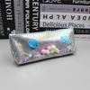 Ins Nuevo Producto Bolsa de Cosméticos de Arena Movediza de Gran Capacidad Corazón Girly Estuche para Lápices de Estudiante Bolsa de Tocador de Viaje Billetera para Monedas