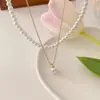 Collar de Perlas Artificiales, Falda de Perlas de Gama Alta, Popular Collar de Perlas Retro de Gama Alta, Dulzura Francesa