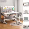 Escritorio de Estudio para Niños Escritorio para Estudiantes Altura Ajustable Uso en Casa Escritorio de Escritura para Niños Escritorio para Postura Correcta Juego Combinado de Escritorio y Silla