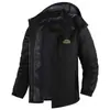 Ozone Transfronterizo Tallas Grandes Europeo y Americano Cálido Exterior Protección contra el Frío Cortavientos Impermeable Forro Polar Espesado Ropa de Montañismo Chaqueta de Algodón Abrigo Hombre