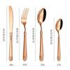 Juego de vajilla de acero inoxidable relieve de espiga de trigo juego de cuatro piezas mango creativo cuchillo para carne tenedor cuchara cuchara de postre tenedor de postre