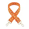Nuevo Estilo Hilo Dorado Hojas de Colores Jacquard Correa Ancha para Hombro Accesorio de Bolso Cordón Decorativo Correa Cruzada Ajustable para Exportación