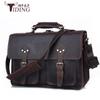 Fabricantes Bolso Cruzado Retro de Piel Crazy Horse para Hombre Estilo Europeo y Americano Bolso Mensajero de Cuero Maletín de Cuero para Computadora