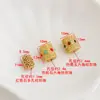 Contas hexagonais de jaspe turquesa sintético cor de ouro com preservação de cor, contas porosas de zircônia, cordão trançado com contas para joias DIY