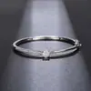 Pulsera Versátil Popular Estilo Europeo y Americano de Cao Shi para Mujer, Joyería Redonda de Circonita con Diseño de Cruz, Joyería de Nicho Elegante y Exquisita