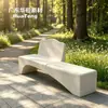 Asientos Personalizados de Terrazo Banco Largo para Parque Rural Módulos Verdes Asientos de Taburete de Concreto En Stock