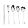 Vajilla de Acero Inoxidable 304 Hotel Cuchillo para Filete, Tenedor, Cuchara, Cuchara para Servir, Cuchara de Postre y Café, Cuchara de Acero Inoxidable para Comer