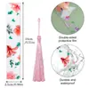 Marcapáginas Acrílico Transparente, Marcapáginas con Borla Estampada Linda, Suministros de Estudio para Estudiantes, Regalos de Papelería, Regalos Creativos