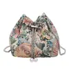 2026 Nuevo Bolso Cubo de Cadena de Moda Ins Estilo Étnico Bolso Cruzado Versátil Bolso Cubo con Cordón