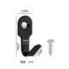 Mini Gancho de Acero Inoxidable Baño Habitación Cocina Puerta Trasera Metal Multifuncional Perforación Gancho Pequeño Colgar Artículos Pequeños Bolsa Multiusos