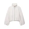 Ropa de mujer de comercio exterior estilo europeo y americano transfronterizo ZA AliExpress cuello alto manga larga cremallera suave chaqueta bomber