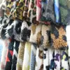 Jacquard de Lana de Cordero Flor Colorida Tamaño Círculo Leopardo Estampado Leopardo Jacquard Lana de Cordero Otoño e Invierno Ropa de Terciopelo de Cordero Tela para Juguetes
