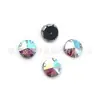 Rhinestone de Garra cosido a mano en forma de D para Satélite Montura K Blanca con Agujero Vidrio Accesorios de Ropa DIY Materiales Hechos a Mano para Vestido de Boda