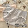 Roupa Íntima de Algodão Puro Sem Costura Quatro Estações para Meninas 7A Antibacteriana Cavalo Longo de 16cm Invisível Sem Costura Esportiva Triângulo