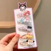 Grampo de cabelo Sanrio com areia movediça para crianças Kulomi menina não machuca franja cabelo quebrado grampo menina doce pequeno clipe