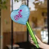 Globos de papel de aluminio en forma de corazón para sostener en la mano del Día de San Valentín chino, globos de ramo en forma de corazón para la confesión de pareja, globos de decoración para el ambiente de fiesta