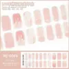 Nuevas Pegatinas para Uñas de Gel UV con Foil Dorado y Brillo Degradado, Pegatinas de Arte para Uñas de Gel Semi-Curadas para Lámpara de Fototerapia