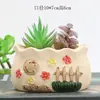 Set combinado de maceta de flor carnosa estilo coreano creativo para plantas suculentas jardinería liquidación al por mayor una generación de pelo