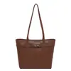 Bolsa tote estilo coreano, de caimento solto para mulheres, novo design retrô, moderna e espaçosa, adequada para o dia a dia e pode ser carregada sob o braço