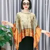 Nuevo pañuelo de seda con estampado de brocado Li transfronterizo para mujer, bufanda chal versátil de alta gama, toalla de playa al por mayor