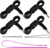 Kit de cadarço com 16 peças, incluindo cadarços e uma ferramenta para passar cadarço, para punhos, cós, cadarços com furo central, calças, moletons e cadarços de sapato.