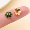 Base de Flores Espaçadora de Liga de Zinco Esmaltada Multicolorida Padrão Vintage DIY Pulseira de Pérolas Acessórios de Joias para Contas Atacado