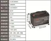 Batería de Fosfato de Hierro y Litio de 12.8V 100Ah, Específicamente para RVs Tipo Remolque de Camping, Personalizable en Tamaño