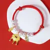 Collar para Gato Alto Valor Estético Larga Vida Cerradura Rica Mascota Cerradura Dorada Collar para Gato Accesorios para Gatos Collar de Perlas Gatito Cadena para Gato