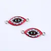 2022 Accesorios explosivos de joyería de Amazon Ojos impresos para manualidades Accesorios de joyería con baño de metal al por mayor Comercio exterior