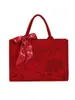 Bolsa de Casamento Vermelha Grande Transfronteiriça Estilo Chinês Bolsa de Noivado Textura de Alto Padrão Moda Lembrança Bolsa para Noiva Bolsa Tote