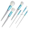 Set Personalizado de 6 Brochas de Maquillaje, un Set Completo de Herramientas de Belleza, Pelo de Nylon Ultra Suave Ventas Directas de Fábrica