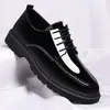2025 Nuevos Zapatos de Hombre Espejo Transfronterizos Casual de Negocios Zapatos de Cuero Británicos Mocasines para Hombre Zapatos Invisibles para Aumentar la Altura