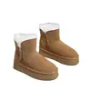 Botas de Nieve con Felpa hasta la Pantorrilla para Mujer 2026 Nuevo Estilo de Invierno Antideslizantes Suela Gruesa Zapatos de Algodón Cálidos Tacón Medio Para Exteriores Botas de Algodón Engrosadas
