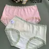 1028 tela de algodón peinado transpirable cintura 29 alto 23 bragas para mujer stock precio barato al por mayor