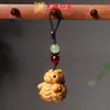 Sândalo Dourado Nova Versão dos Doze Signos do Zodíaco Pingente para Celular Pingente de Madeira para Bolsa Chaveiro Argola Lembrancinha