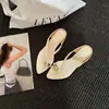 Sandalias de Cuña Puntiagudas Estilo Francés Temporada Primer Encuentro para Mujer, Nueva Colección Verano 2026, Chanclas Elegantes y Versátiles