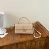 Bolso de mano de otoño para mujer, estilo nicho, moda de tendencia otoño 2026, chic y elegante, versátil bolso tote cuadrado pequeño, bolso de hombro, bolso cruzado
