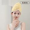 Nuevo producto forro polar de bambú encaje de cáñamo doble forro polar de coral gorro de ducha suave absorbente turbante adulto para el hogar gorro de ducha venta al por mayor